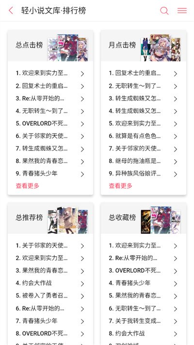 哔哩轻小说app官方版3